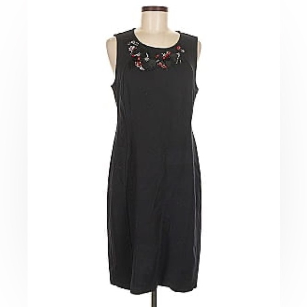 Liz Claiborne Black Midi Dress, sz XL